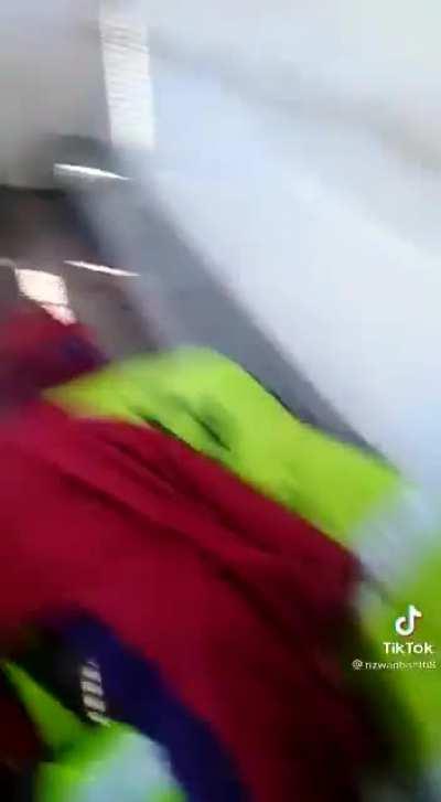 TLP militants beat policemen and force them to chant 