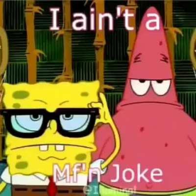 Ah hell nah who put SpongeBob In the hood. 🔫💵