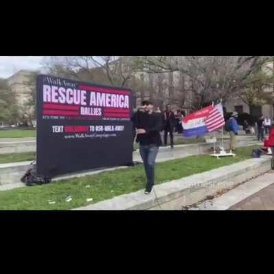 “The police cannot fight back...yet, but we punch back”- closing remarks from one of the Million MAGA March organizers today as things wrap up in DC.