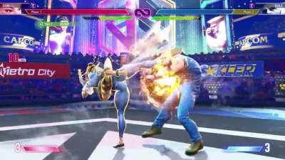 one of chun's overheads going under a high