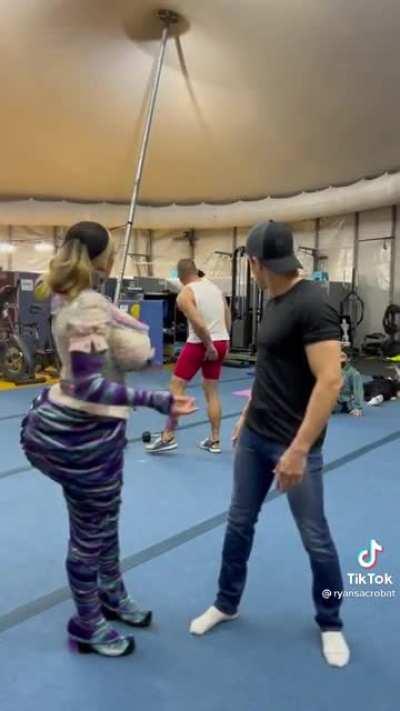 He even finished his set.