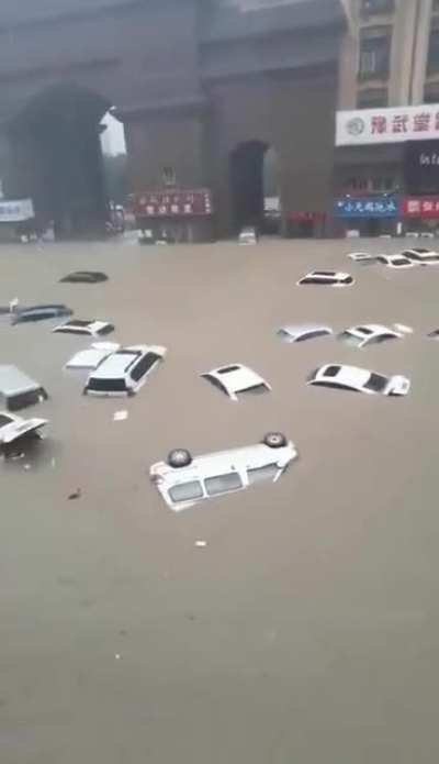 Major flooding in Zhengzhou, China