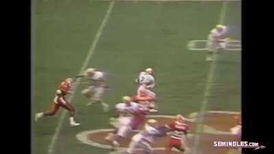 We’re seventy-six days away from kicking off the 2020 season! Let’s remember Deion Sanders’ 76-yard punt return touchdown in #10 Florida State’s 24-21 victory over #3 Clemson in 1988.