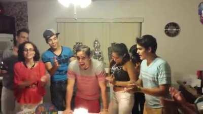 Stupid Birthday Cake Prank Gone Wrong.