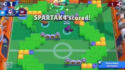 4v2 Brawl Ball Match