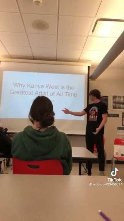 Kanye is THE greatest artist of all time