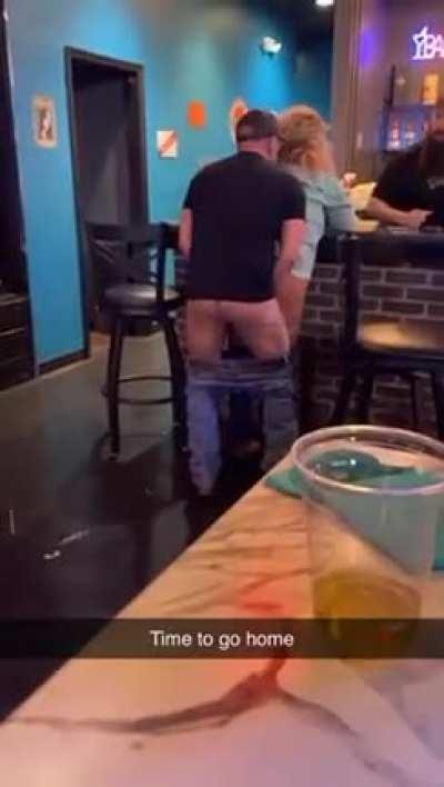 Trying to have sex at a bar