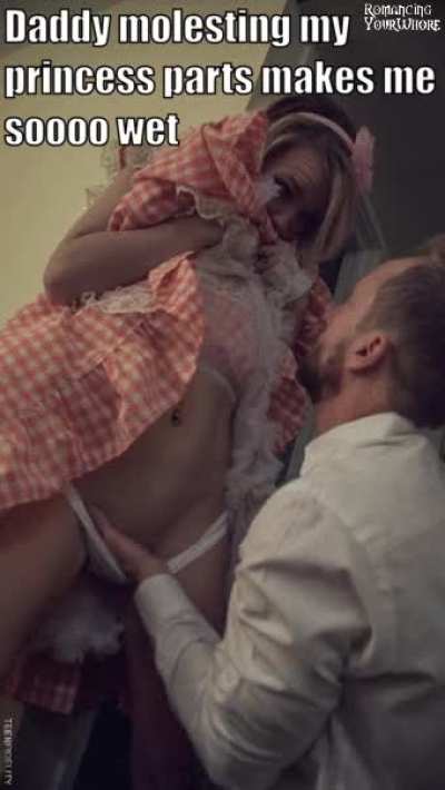 Be a good girl and hold still for daddy okay princess?