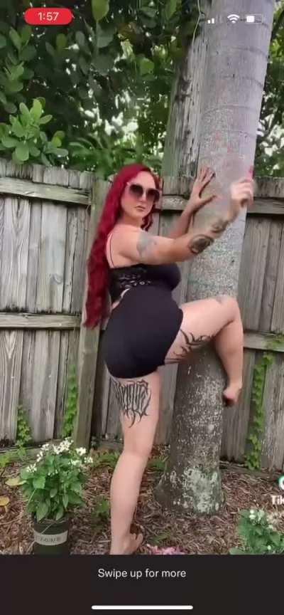 Shadow of her former self.