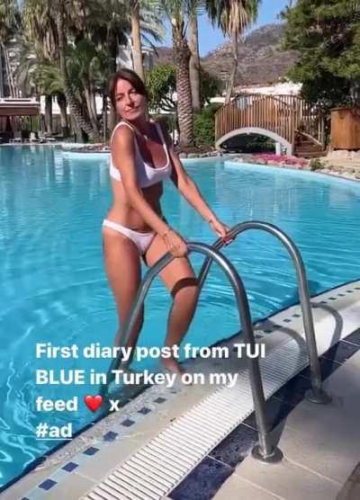 Davina McCall emerging in white bikini (yowzers that body!)