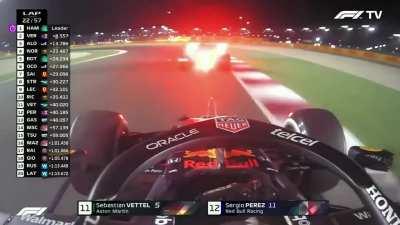 Nice try on the dummy Checo