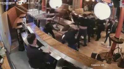 Group fight at a bar