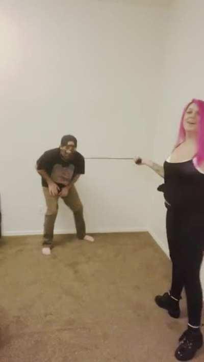 A nice squeeze says it all. Obviously I went much harder than this