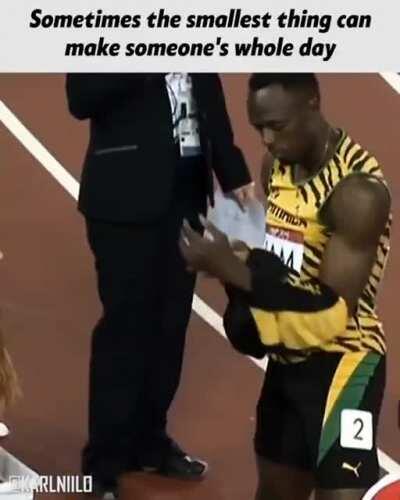 Usain Bolt is such a nice guy