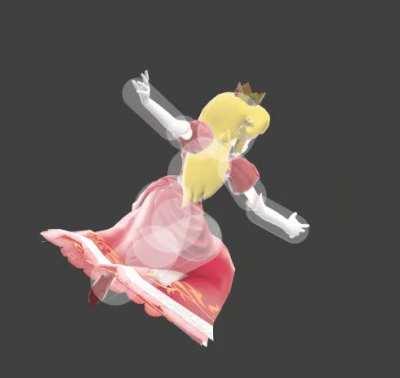 You may have heard of falcons crotch hitbox, but what about peaches hit-BOX?