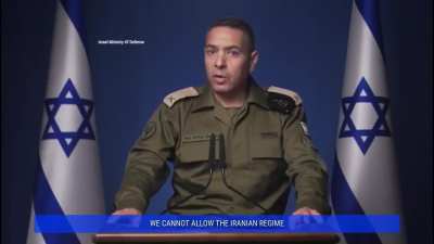 IDF spokesperson issues statement after Israel strikes Iran's nuclear facilities: 