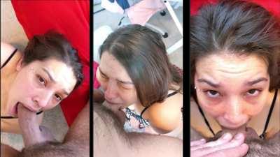 I had my nipples clamped and hands tied in this vid while getting my face fucked in every position 🤤 it was so much fun and I got completely covered at the end! Subscribe to see all my videos or if you just wanna cum to this vid you can download at manyvi