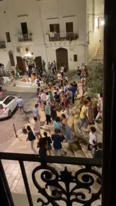 WCGW playing music and dancing in public streets of the village at 4 AM ?