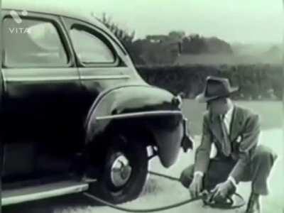 This Vintage Exhaust Air Jack Let's The Car Self-Lift!