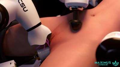 Mercy made to cum many times by dominant AI now publicly available!