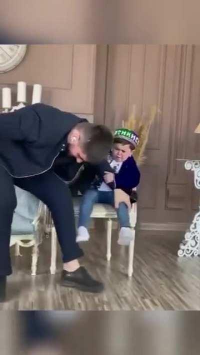 A little altercation. These are both grown men BTW