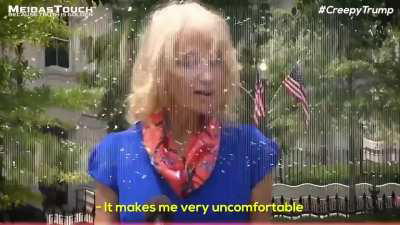 Very weird and very creepy Trump