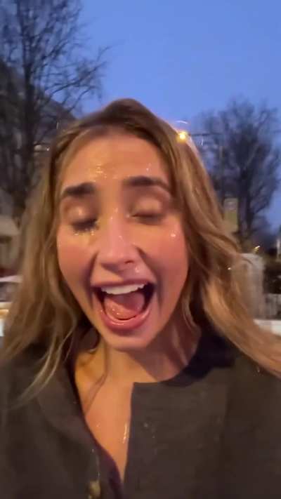 A Walk Around the Block with Thick Ropes on her Face 💦💎