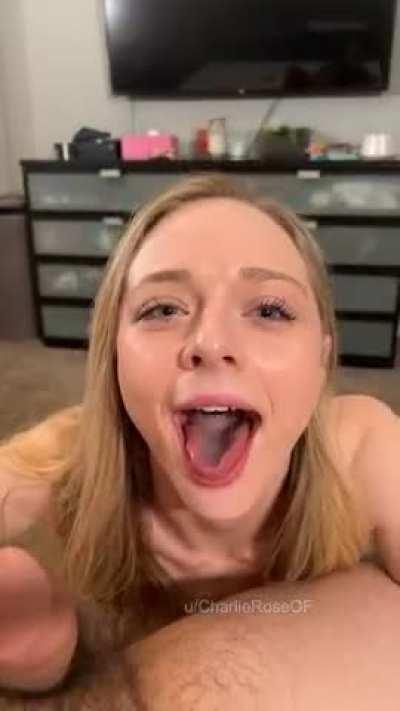 So proud of herself!