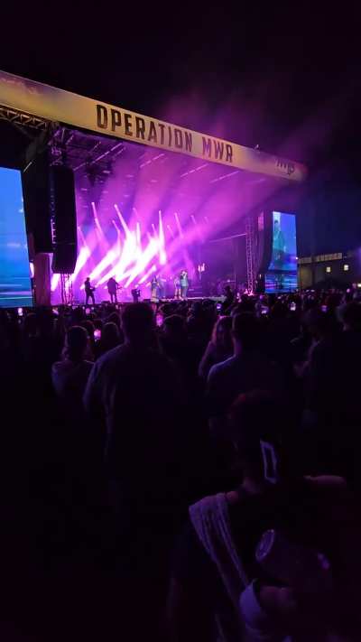 Jelly Roll played at NAS Jax showing appreciation to the Navy