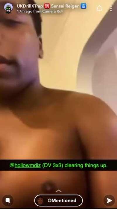 DV (3x3) clear out the rumours about him getting splashed more than once when you can literally see none of the wounds OFB talk about