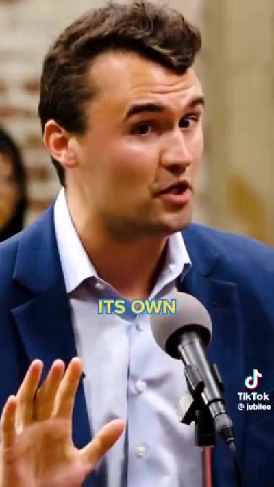 Charlie Kirk starts what he cannot finish