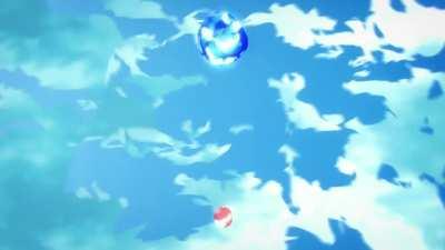 Why is he taking both the amplified and the reversal, then smashing together those different expressions of infinity to create and push out an imaginary mass? Is he the honored one?