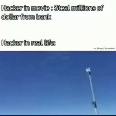 Hacked the alarm pole into funny