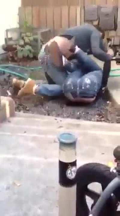 back ‘yard’ scuffle