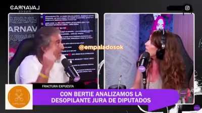 -Para mí es horrible que Milei insulte 
+Para mí está mal haber pulverizado argentina en 20 años