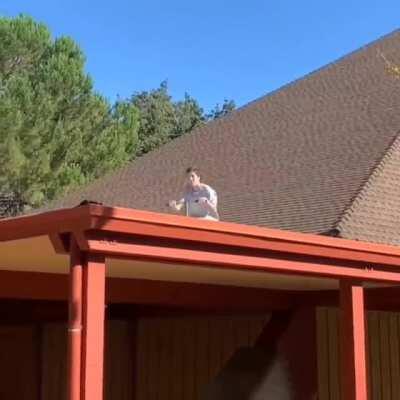 Won a free tooth removal with that jump