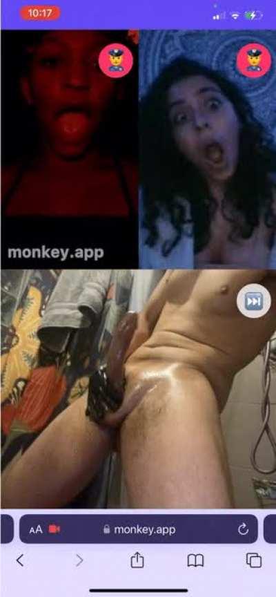 The one on the right, her reaction 😜