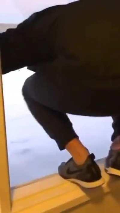 Lets jump to a really compact and icy layer of snow.