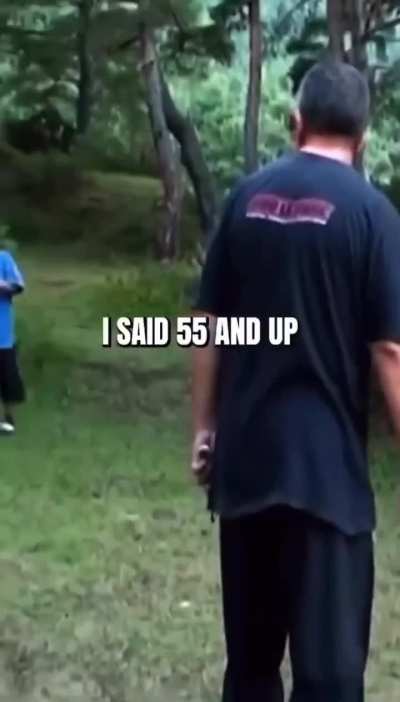 Abdulmanap training his students (2010) 