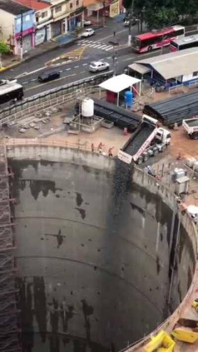 Truck driver with nerves of steel