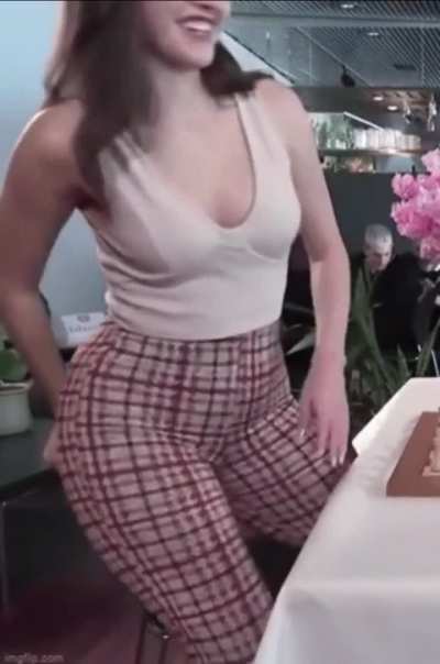 No one gets up from a chair like her…