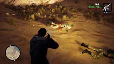 Soldiers stuck to various vehicles, sometimes at the roof level, sometime at the wheels level