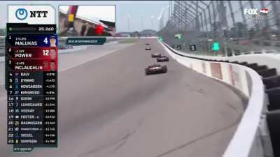 Cameraman got brake checked (top window)