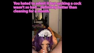 Are you ready to clean daddy's cock?