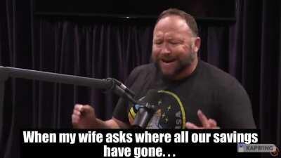 When the wife asks what happened to the savings I YOLOd...