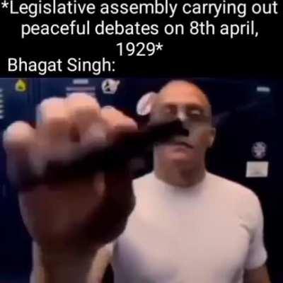 bhagat singh did some gang shit back then ngl 💯🔥