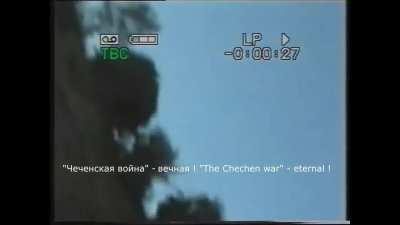 Unsuspecting russian soldiers travel through occupied Benoi-Vedeno, film themselves getting killed by Chechens. 2003