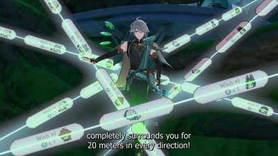 Alhaitham's 20-meter radius Emerald Splash