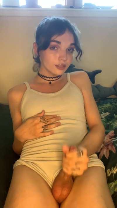 Any chance you'd jerk off together with a tgirl like me? 🌸