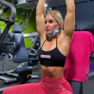 Смотрим как работают задействованные группы мышц